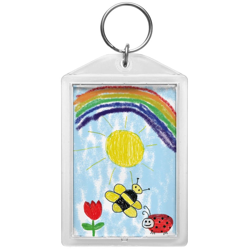 Snapins Jumbo Clear Acrylic 2.5" x 3.5" Photo Keychains - Pack of 25 - Image 4
